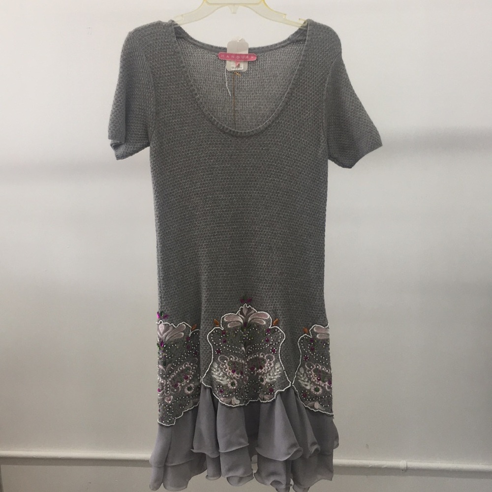 Manoush Knit Dress with Studs and Beads